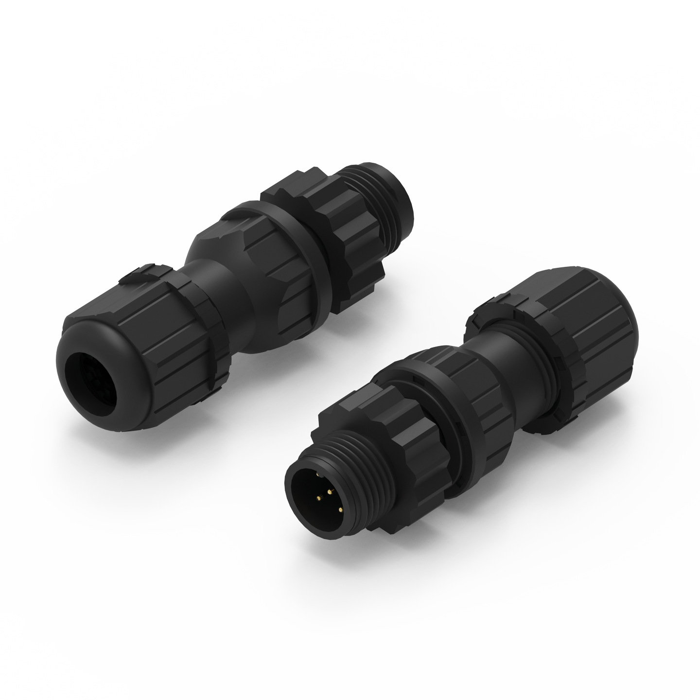 WRCIRCM12 Field Attachable Solder Bucket Male Plastic Coupling Nut